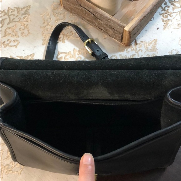 Vintage Coach Willis Black Leather Bag - Picture 5 of 7